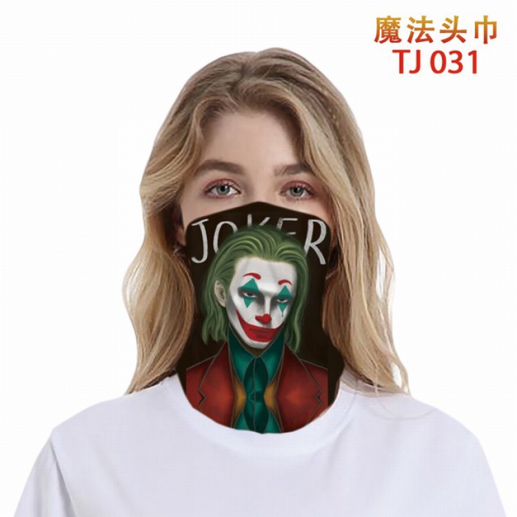 TJ-031-Joker Personalized color printing magic turban scarf