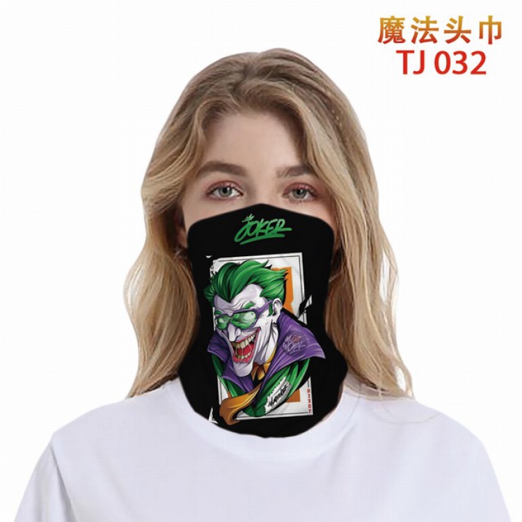 TJ-032-Joker Personalized color printing magic turban scarf
