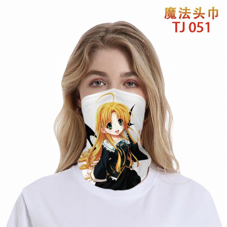 TJ-051-High School D×D BorN Personalized color printing magic turban scarf