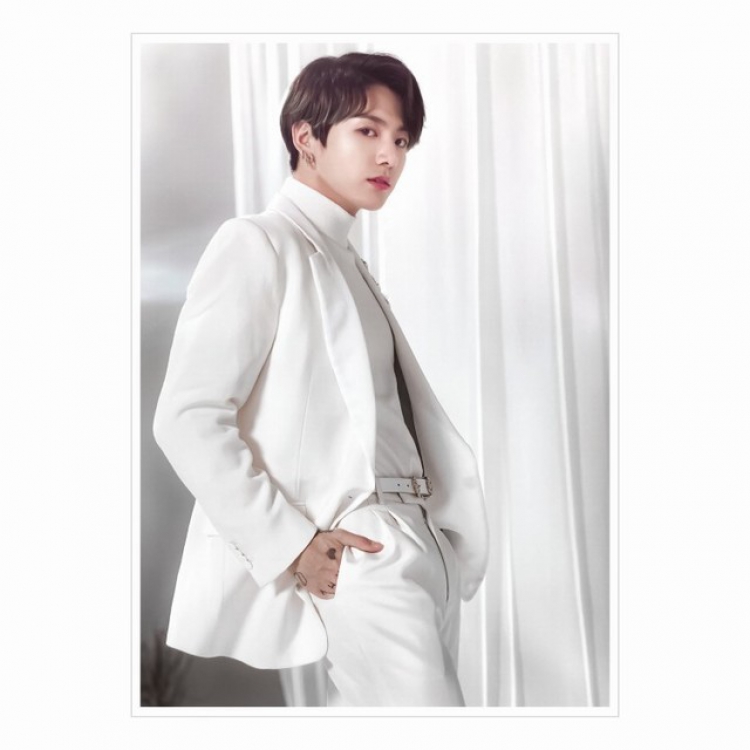 BTS JK map of the soul tour poster wall painting adhesive stickers 21X30CM a set price for 10 pcs