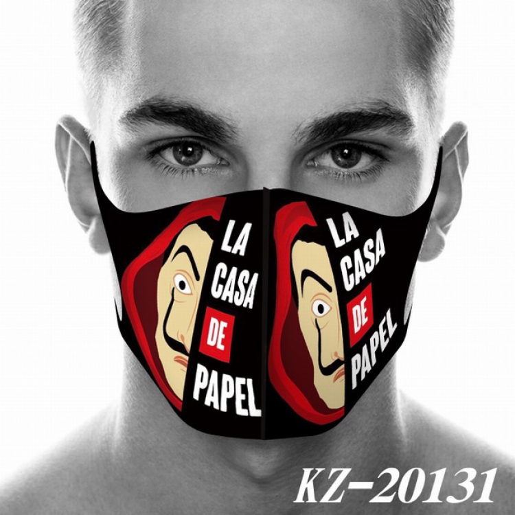 La casa de papel Anime 3D digital printing masks a set price for 5 pcs KZ-20131
