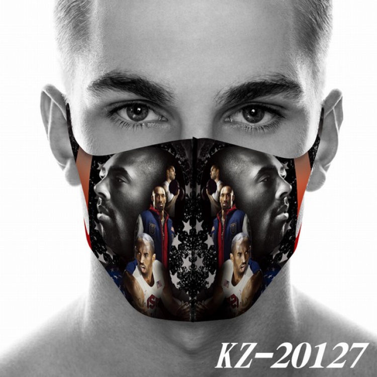 Kobe Bean Bryant Anime 3D digital printing masks a set price for 5 pcs KZ-20127