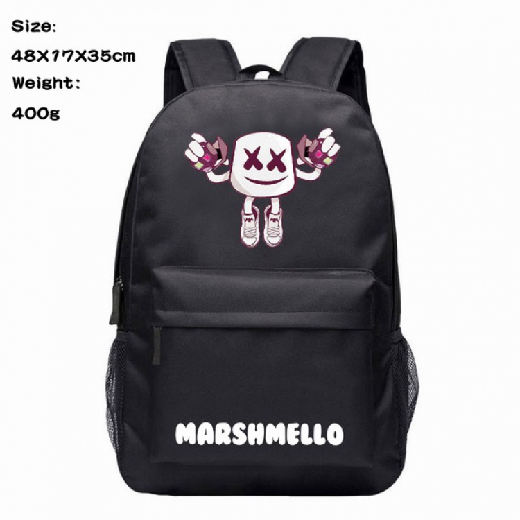 Marshmello Anime 600D Canvas Backpack 48X17X35CM 400G