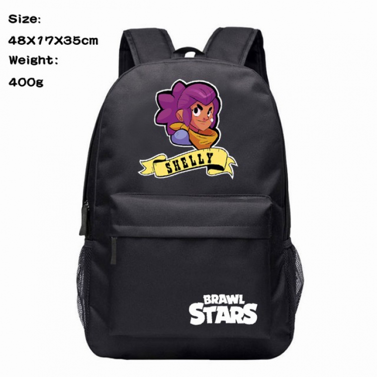 Brawl Stars Mortis Anime 600D Canvas Backpack 48X17X35CM 400G