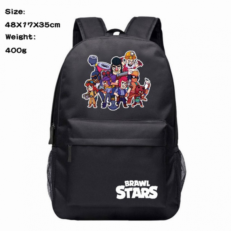Brawl Stars Anime 600D Canvas Backpack 48X17X35CM 400G