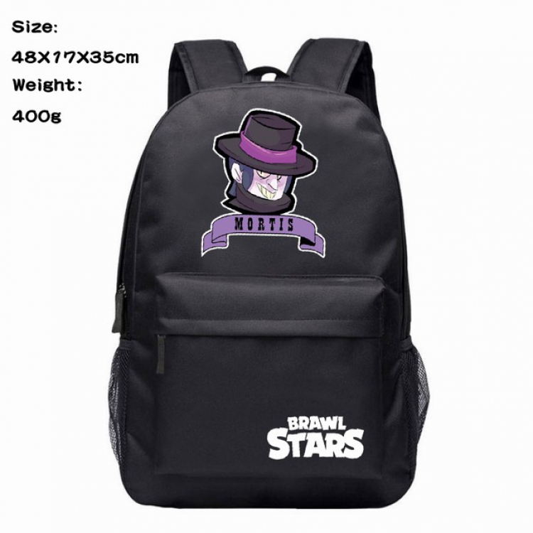 Brawl Stars Brock Anime 600D Canvas Backpack 48X17X35CM 400G