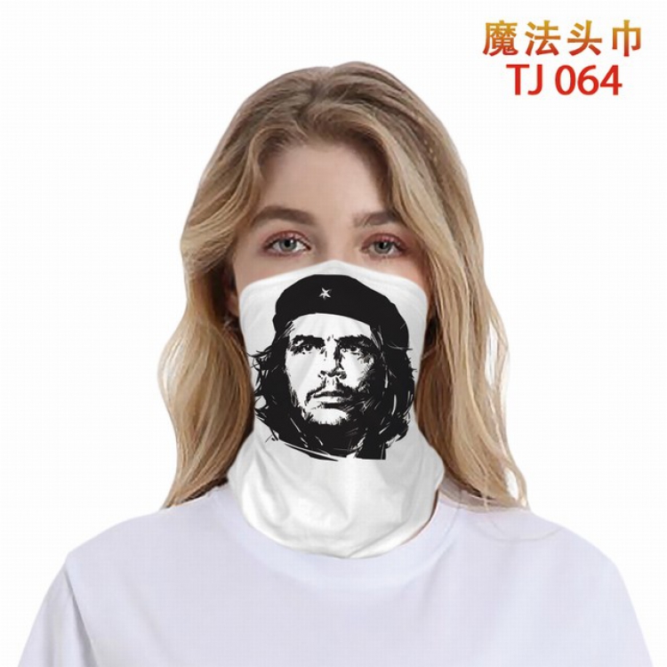 TJ-064-V for Vendetta Color printing magic turban scarf