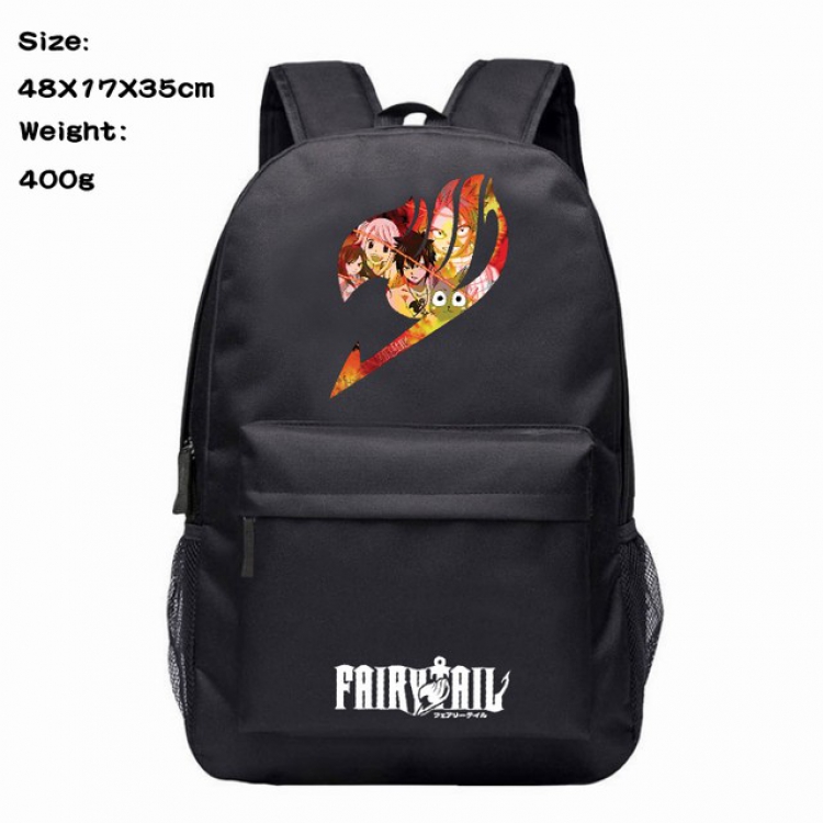 Fairy tail Anime 600D Canvas Backpack Waterproof School Bag 48X17X35CM 400G
