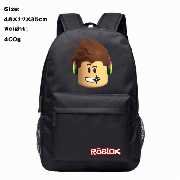 Roblox Anime 600D Canvas Backpack Waterproof School Bag 48X17X35CM 400G