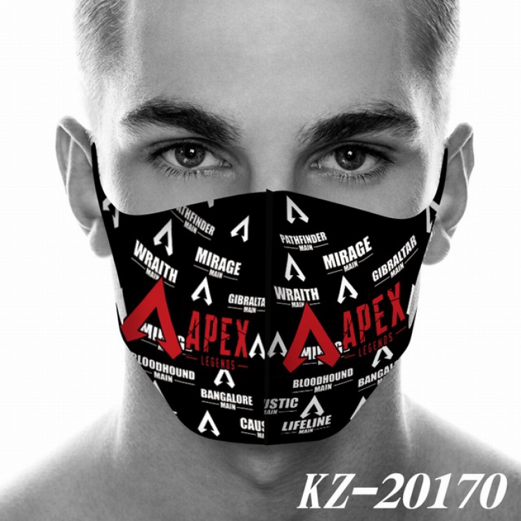 Apex Legends Anime 3D digital printing masks a set price for 5 pcs KZ-20170