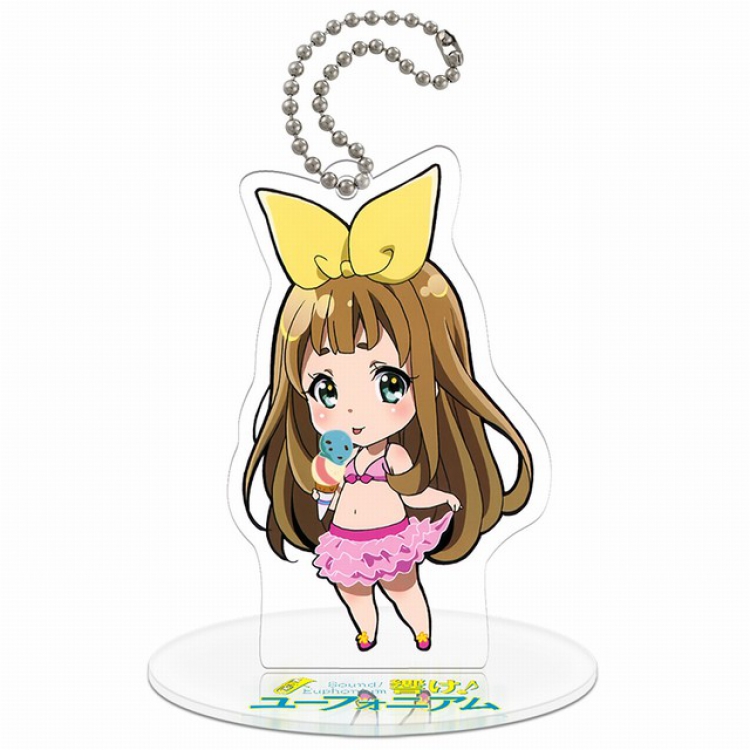 Hibike! Euphonium Yoshikawa.Yuuko Q version soma Small Standing Plates Acrylic keychain pendant 8-9CM