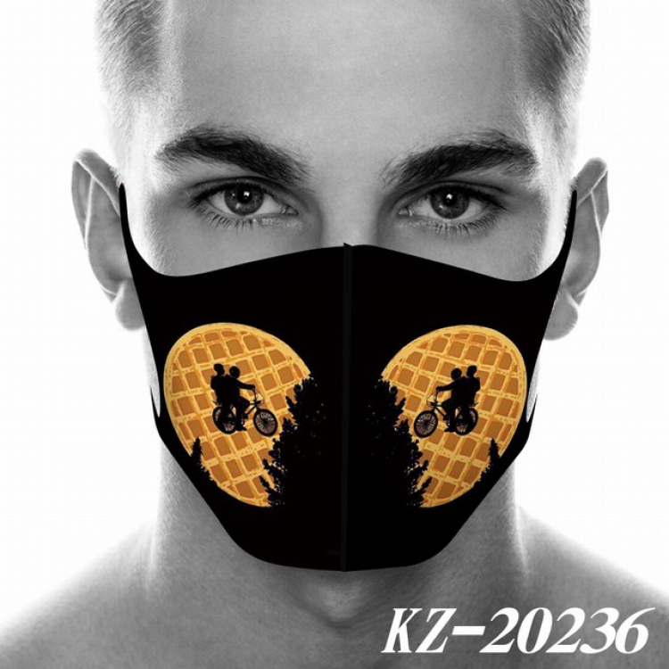 Stranger Things Anime 3D digital printing masks a set price for 5 pcs KZ-20236
