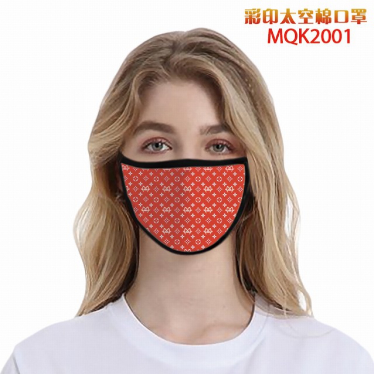 Personality color printing Space cotton Masks price for 5 pcs MQK2001