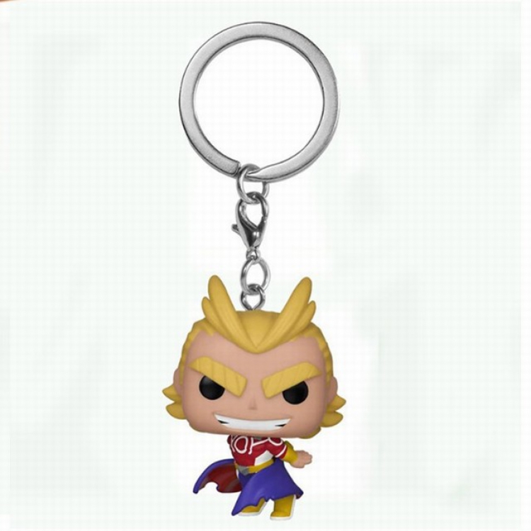 Funko-POP-My Hero Academia All Might Q version doll Boxed Figure Keychain pendant 5CM