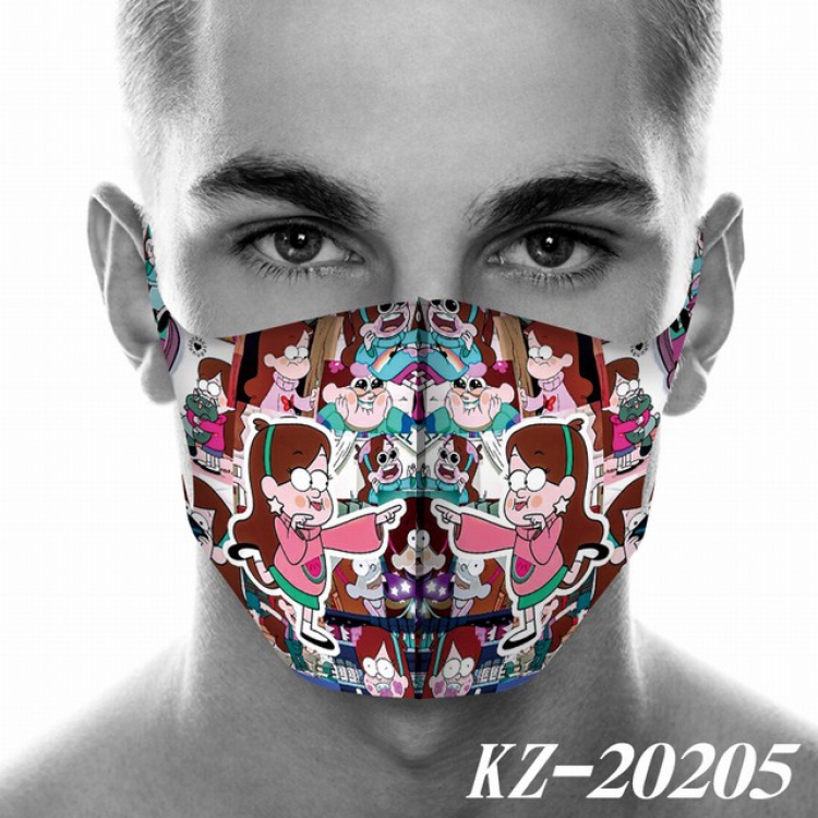 Gravity Falls Anime 3D digital printing masks a set price for 5 pcs KZ-20205