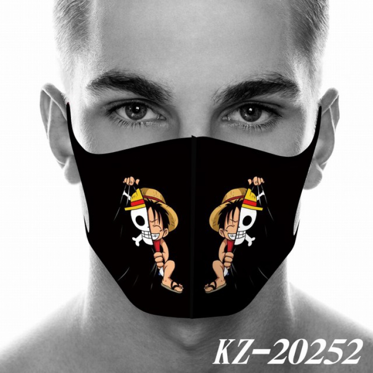 One Piece Anime 3D digital printing masks a set price for 5 pcs KZ-20252