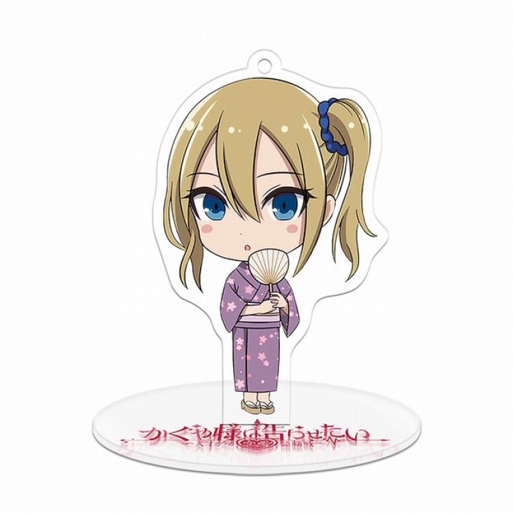 Kaguya-sama wa kokurasetai Hayasaka Ai Q version soma Small Standing Plates Acrylic keychain pendant 8-9CM 