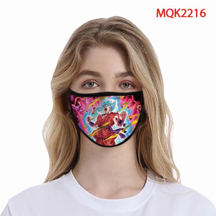 Dragon Ball Color printing Space cotton Masks price for 5 pcs MQK2216