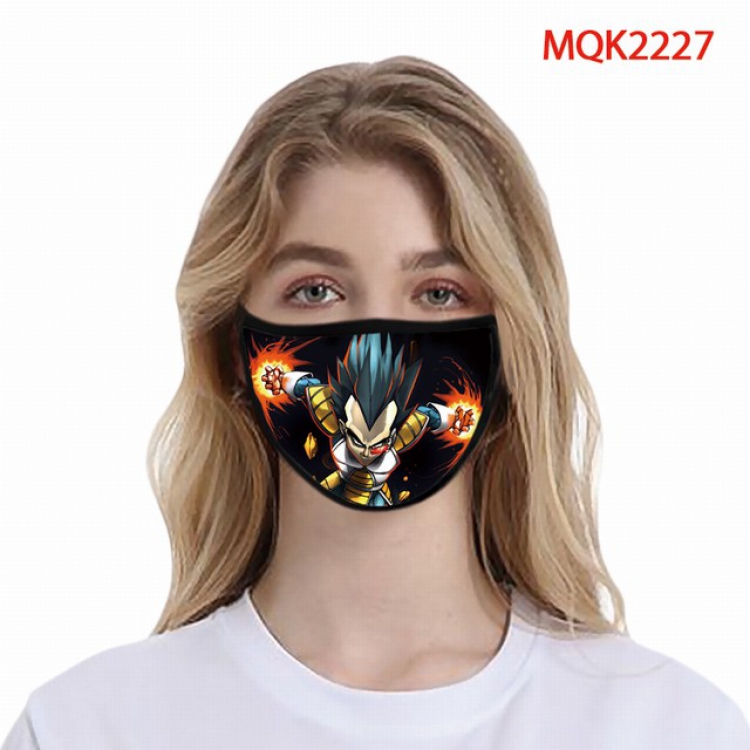 Dragon Ball Color printing Space cotton Masks price for 5 pcs MQK2227