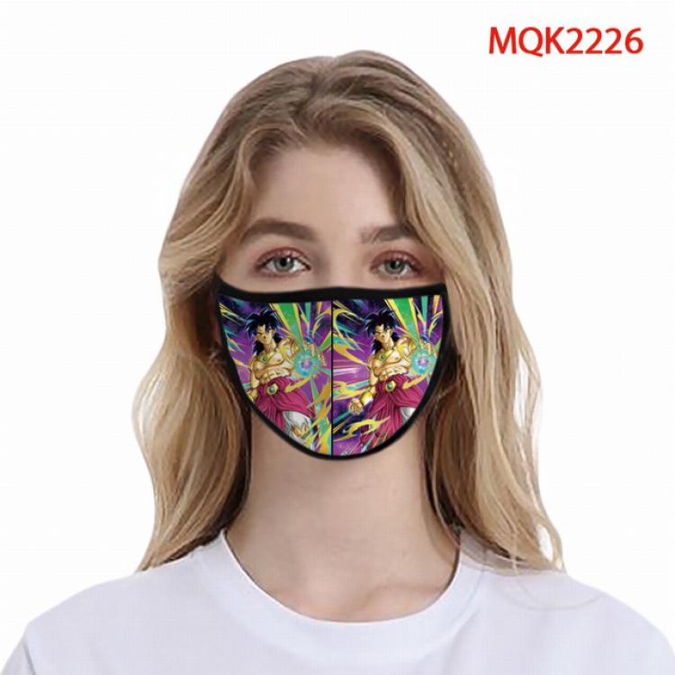 Dragon Ball Color printing Space cotton Masks price for 5 pcs MQK2226