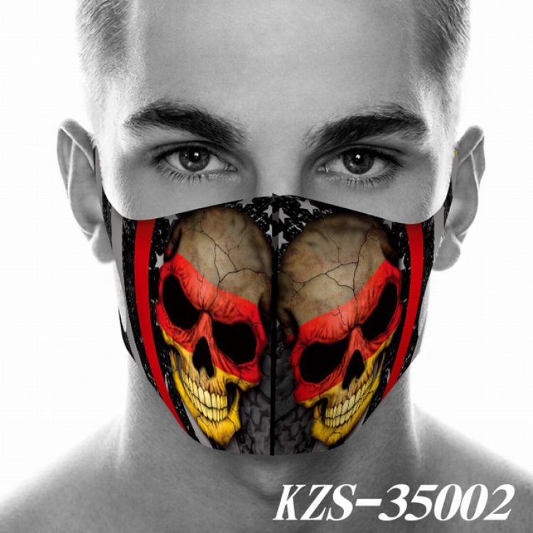 Skull and Flag Anime 3D digital printing masks a set price for 5 pcs KZS-35002A