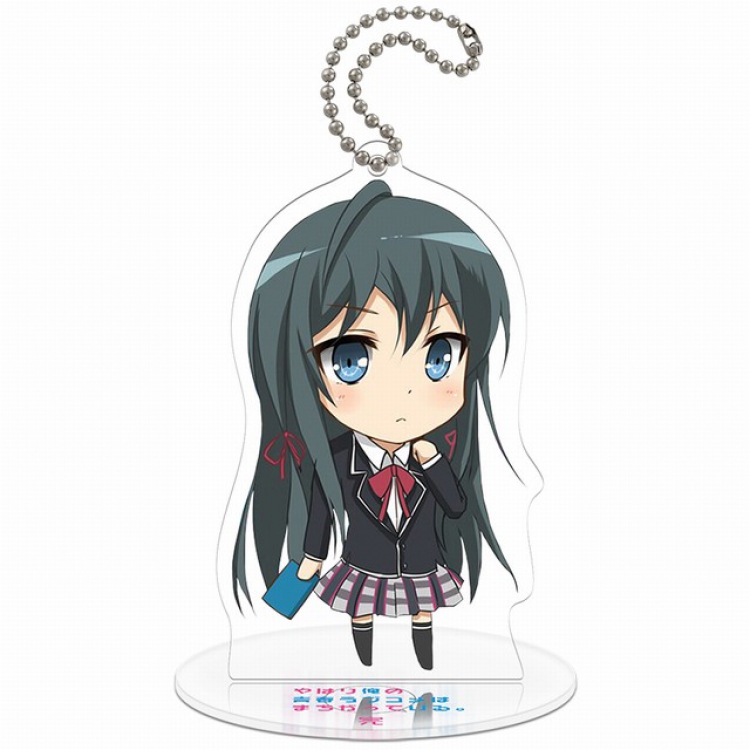 Yahari ore no seishun rabu kome wa machigatte iru Q version soma Small Standing Plates Acrylic keychain pendant 8-9CM