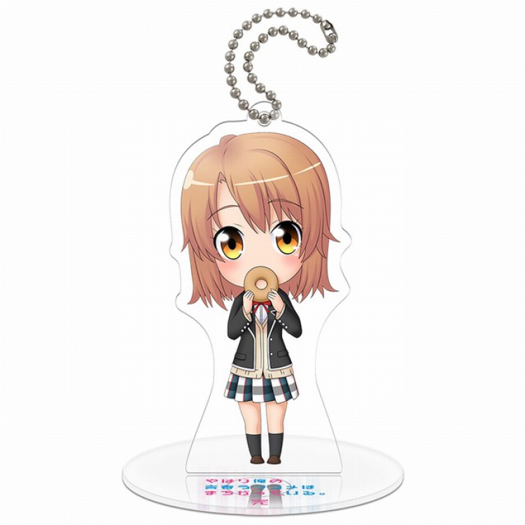 Yahari ore no seishun rabu kome wa machigatte iru Q version soma Small Standing Plates Acrylic keychain pendant 8-9CM