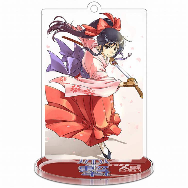 Sakura Wars the Animation Standing Plates acrylic keychain pendant 8-9CM