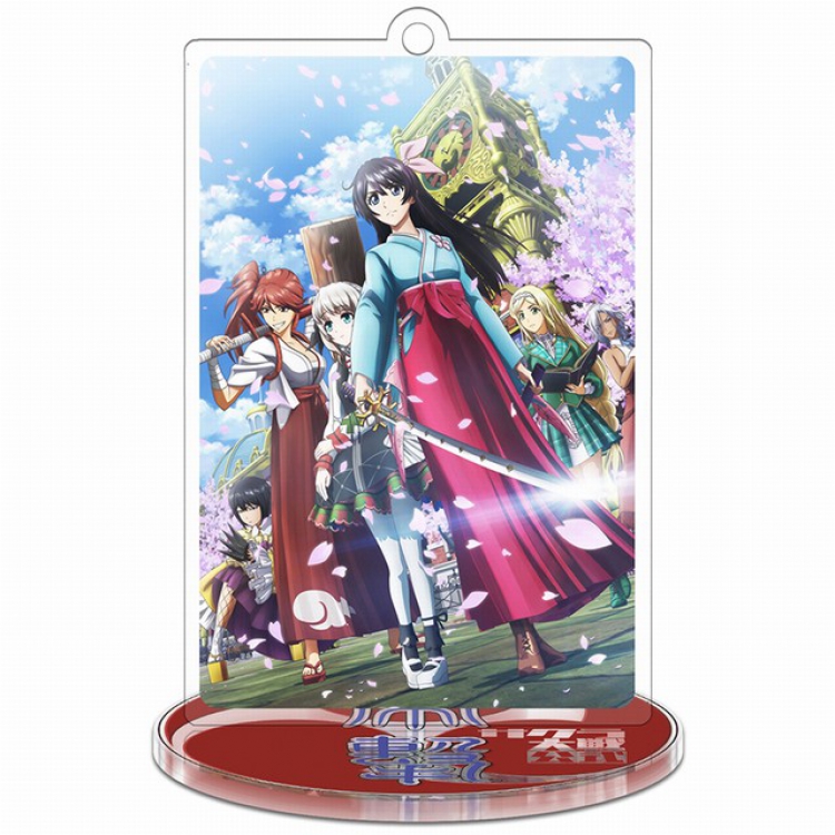 Sakura Wars the Animation Standing Plates acrylic keychain pendant 8-9CM