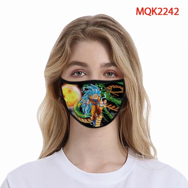 Dragon Ball Color printing Space cotton Masks price for 5 pcs MQK2242