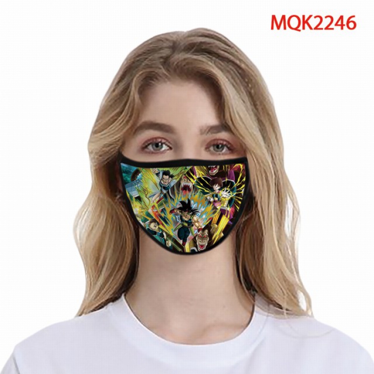 Dragon Ball Color printing Space cotton Masks price for 5 pcs MQK2246