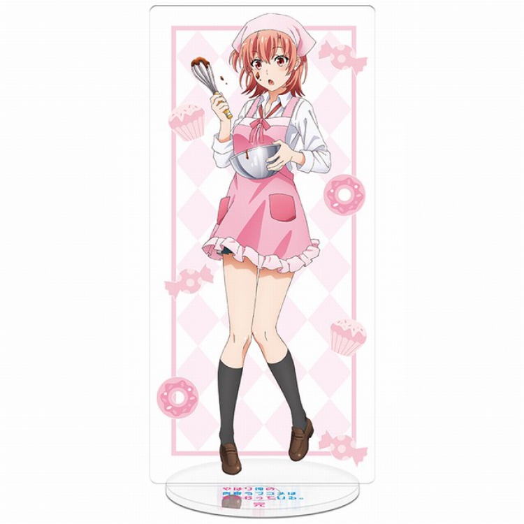 Yahari ore no seishun rabu kome wa machigatte iru Yuigahama.Yui Acrylic Standing Plates 20-22CM 