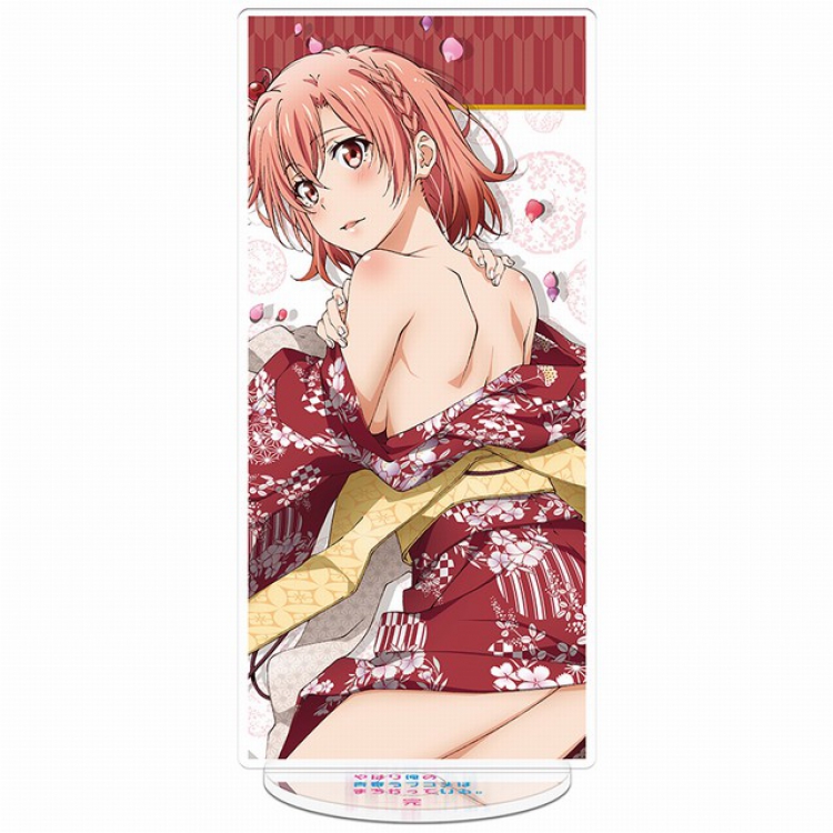 Yahari ore no seishun rabu kome wa machigatte iru Yuigahama.Yui Acrylic Standing Plates 20-22CM 