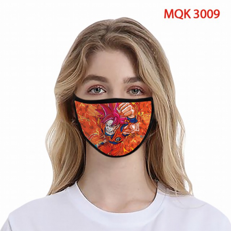 Dragon Ball Color printing Space cotton Masks price for 5 pcs MQK3009