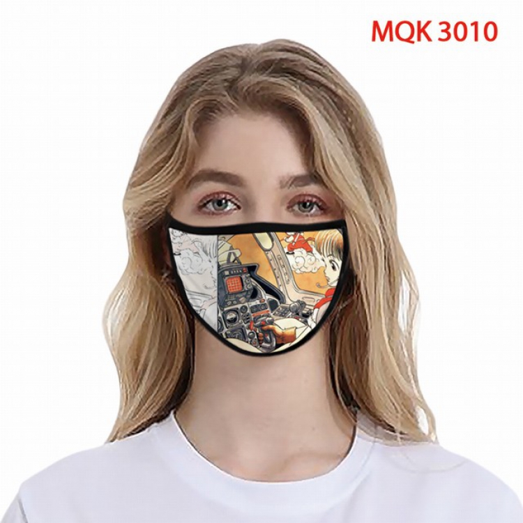 Dragon Ball Color printing Space cotton Masks price for 5 pcs MQK3010