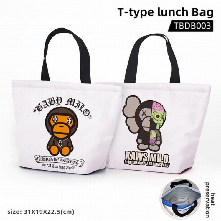 Anime T-shaped bento bag waterproof bento bag 31X19X22.5CM TBDB003