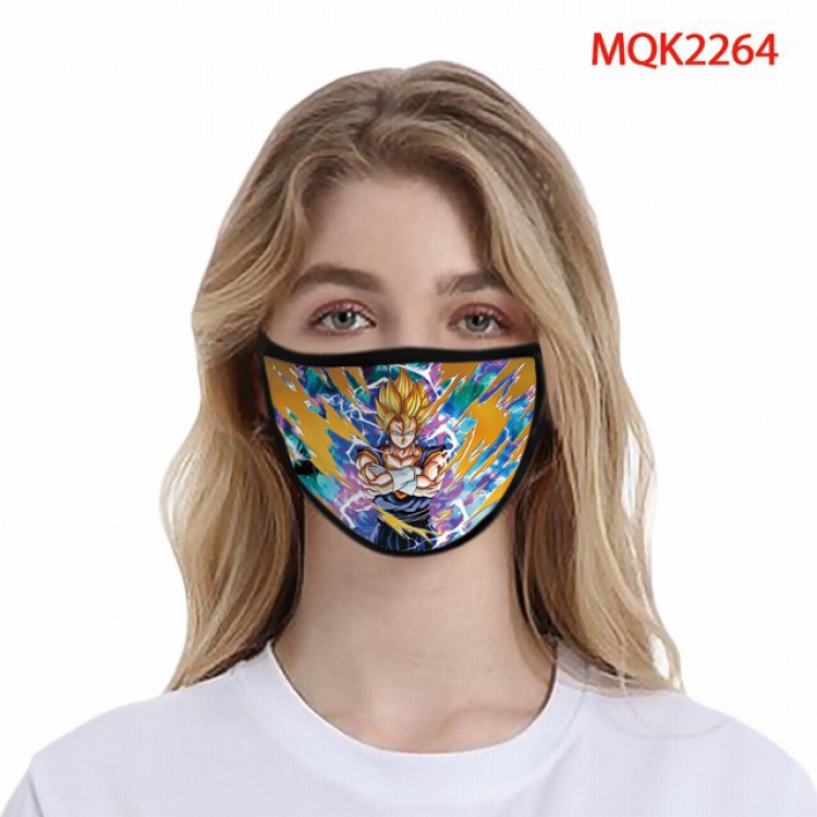 Dragon Ball Color printing Space cotton Masks price for 5 pcs MQK2264