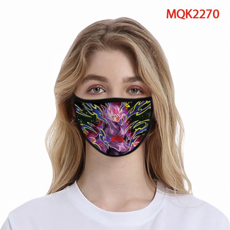 Dragon Ball Color printing Space cotton Masks price for 5 pcs MQK2270