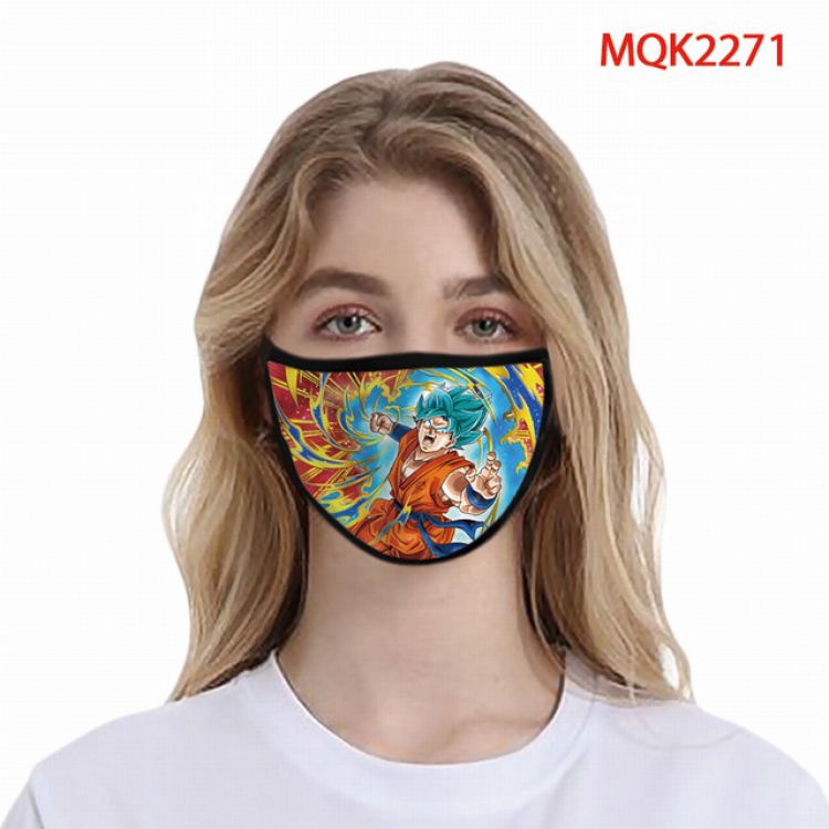 Dragon Ball Color printing Space cotton Masks price for 5 pcs MQK2271