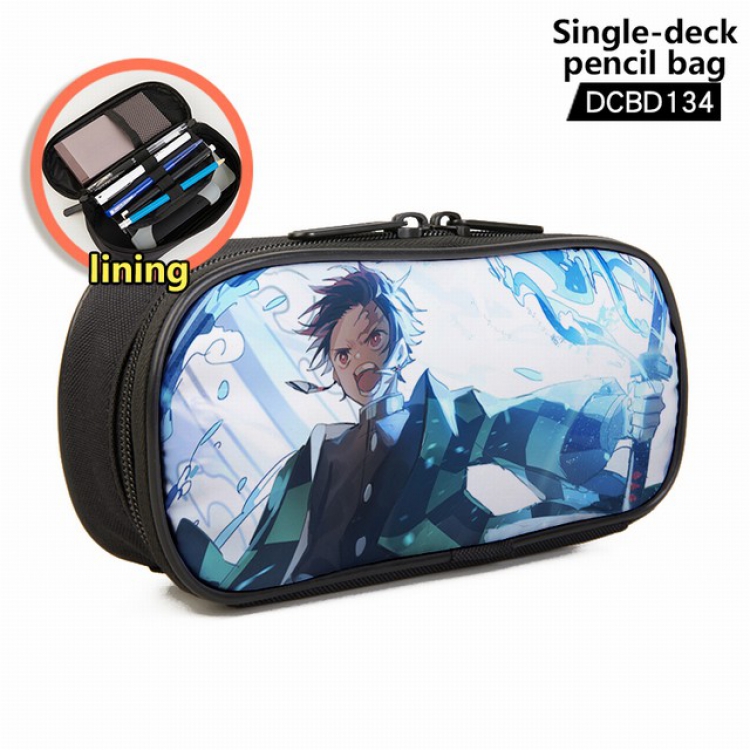 Demon Slayer Kimets Anime single layer waterproof pen case 25X7X12CM -DCBD134