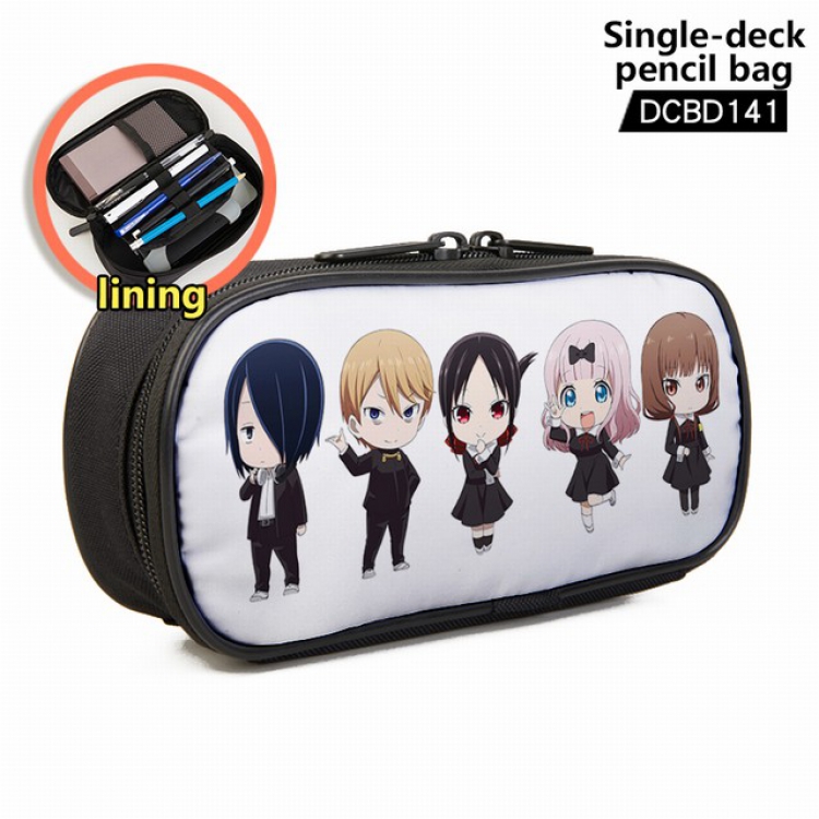 Kaguya-sama: Love Is War Anime single layer waterproof pen case 25X7X12CM -DCBD141