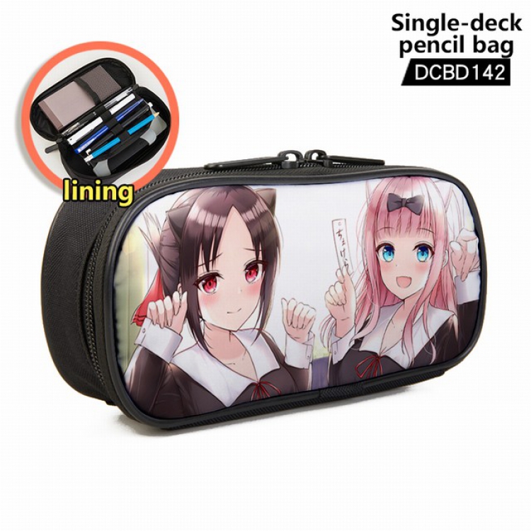 Kaguya-sama: Love Is War Anime single layer waterproof pen case 25X7X12CM -DCBD142
