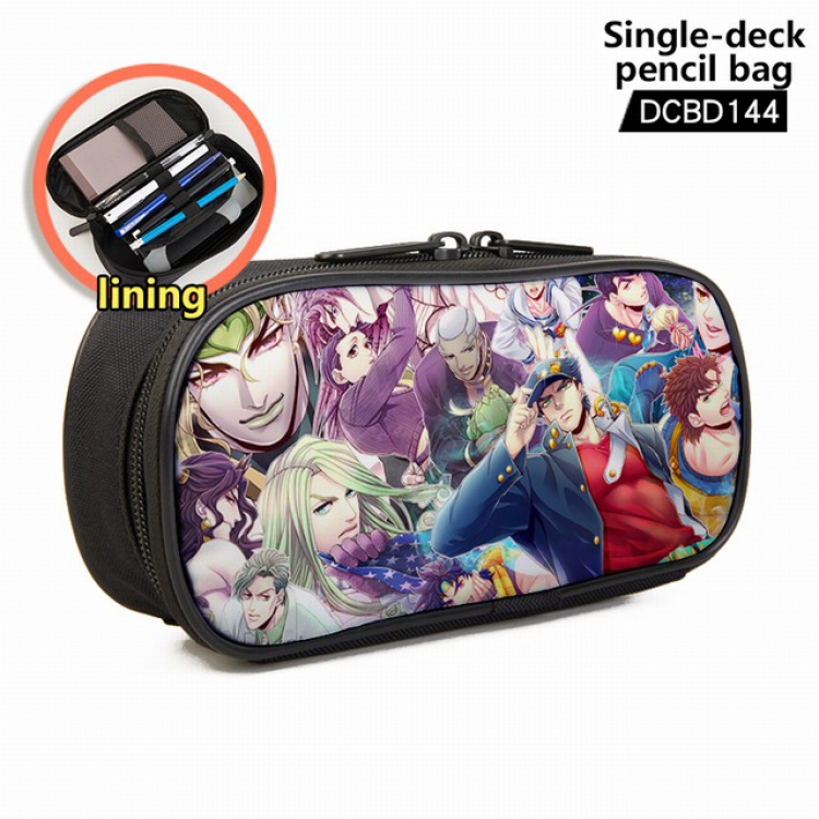 JoJos Bizarre Adventure Anime single layer waterproof pen case 25X7X12CM -DCBD144