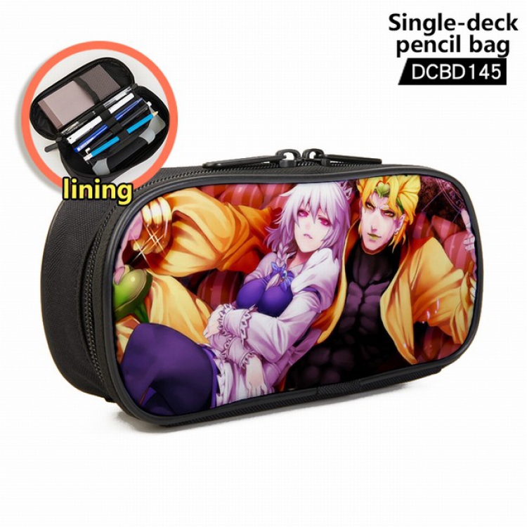 JoJos Bizarre Adventure Anime single layer waterproof pen case 25X7X12CM -DCBD145