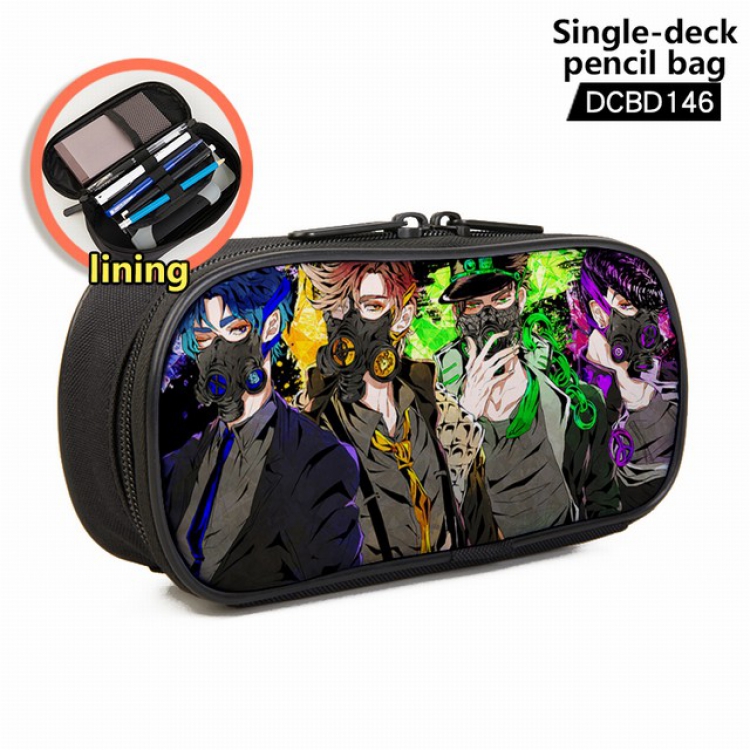 JoJos Bizarre Adventure Anime single layer waterproof pen case 25X7X12CM -DCBD146