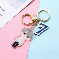 BTS SUGA Cartoon acrylic key r...