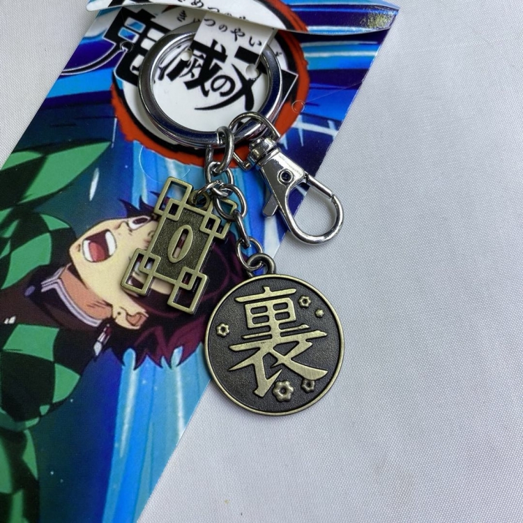 Demon Slayer Kimets animation metal key chain sweep pendant price for 5 pcs