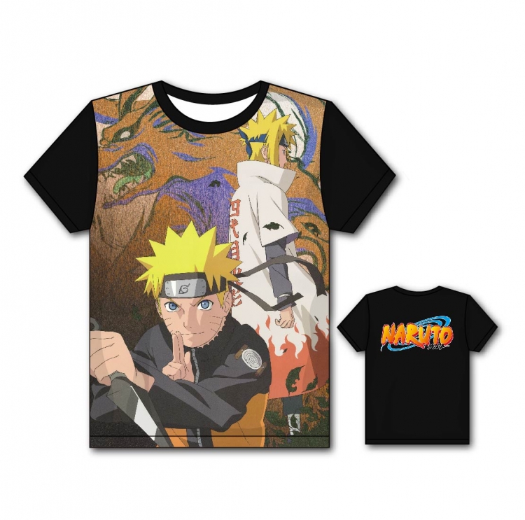 Naruto Full color printing flower short sleeve T-shirt S-5XL, 8 sizes HY46
