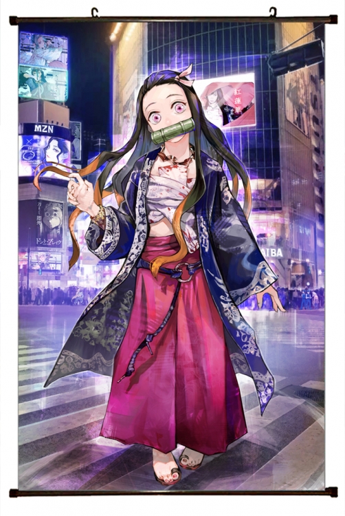 Demon Slayer Kimets Plastic pole cloth painting Wall Scroll 60X90CM preorder 3 days G4-264 NO FILLING