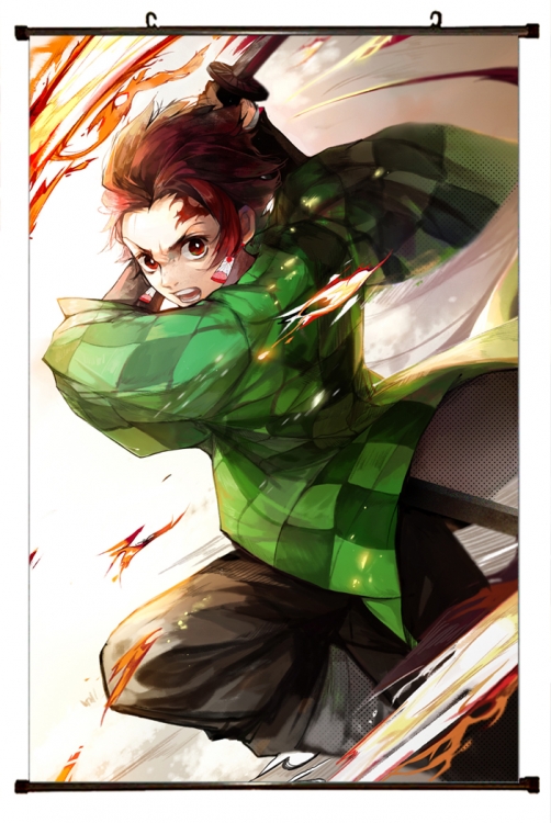 Demon Slayer Kimets Plastic pole cloth painting Wall Scroll 60X90CM preorder 3 days G4-218
